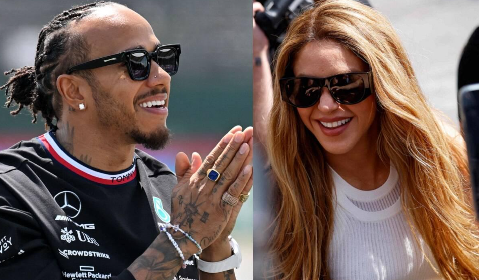 Lewis Hamilton molesto con Shakira por malinterpretación de amistad